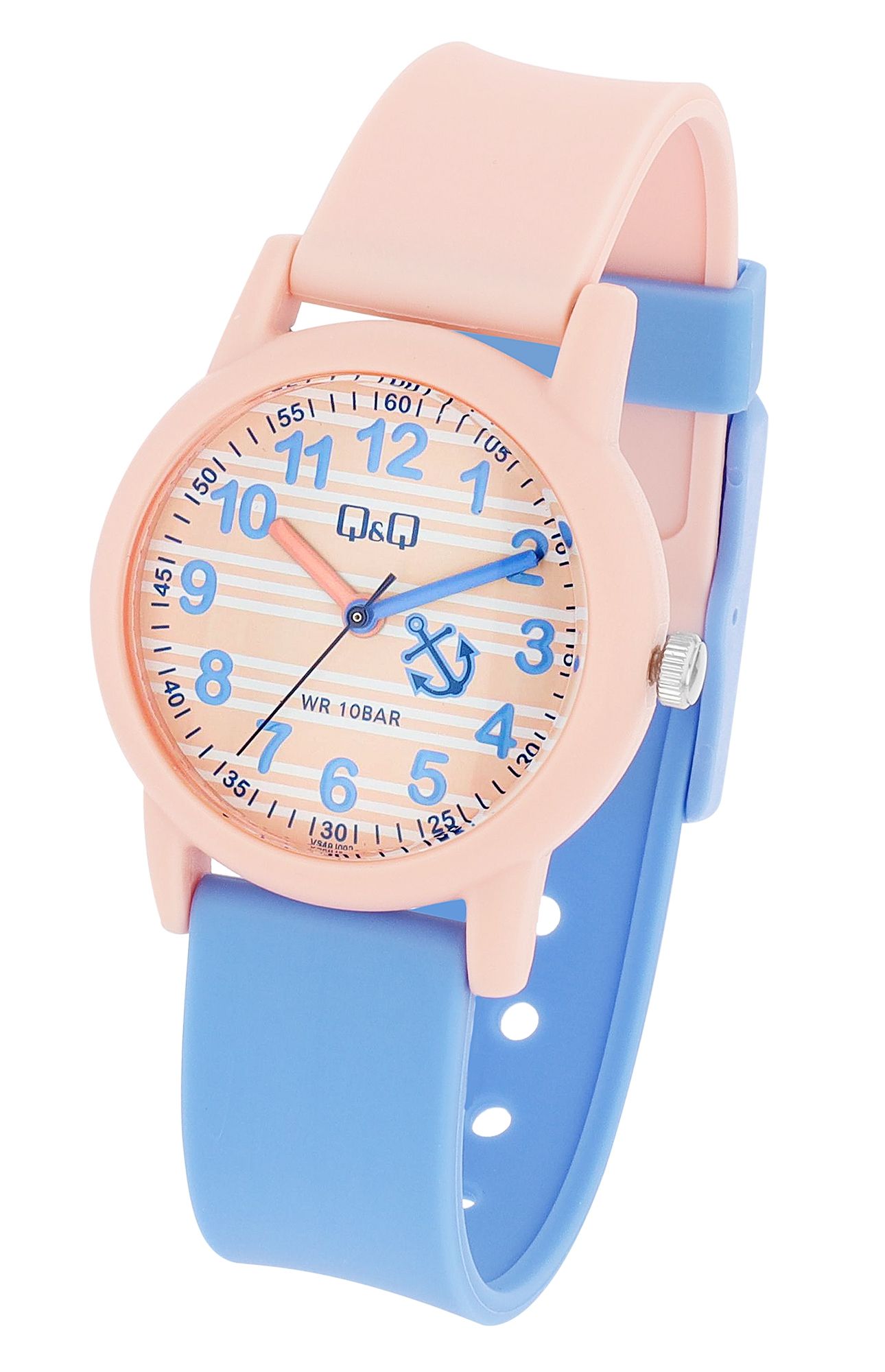 Q&Q Kinderuhr mit Resinarmband, "maritim", 10 ATM
