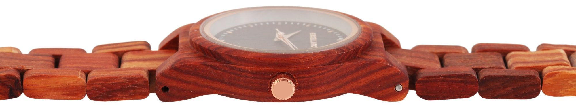 Excellanc Damenarmbanduhr aus Sandelholz Gleiderarmband
