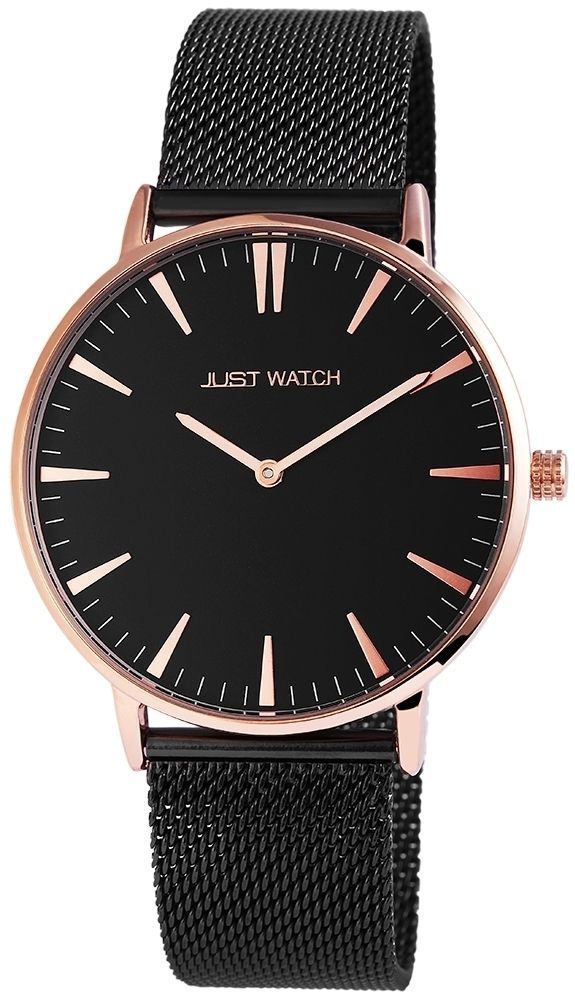 Just Watch analoge 2-Zeiger Unisex-Armbanduhr