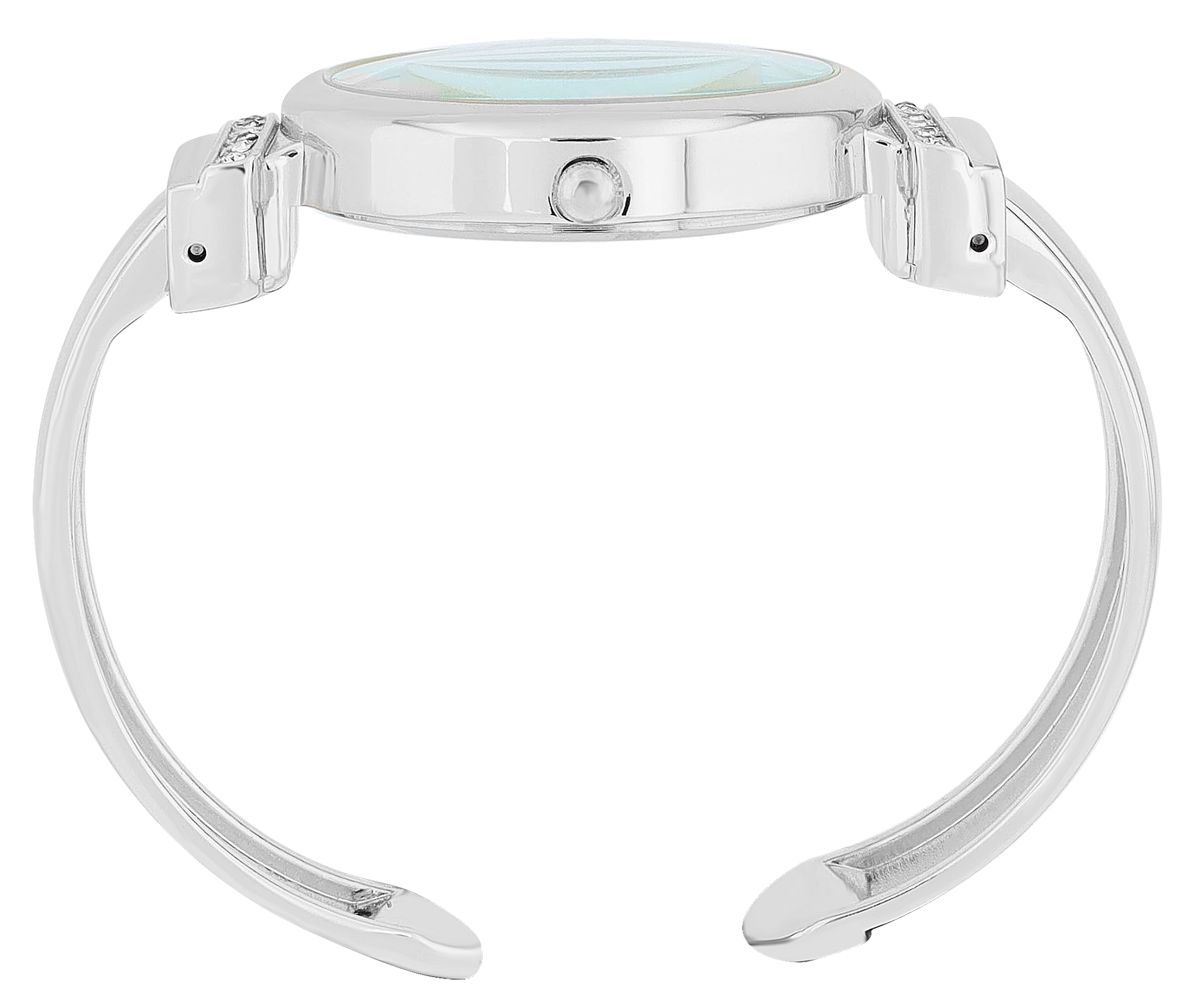 Excellanc Spangenuhr mit Metallarmband, Ø 36 mm, silberfarben/ weiß