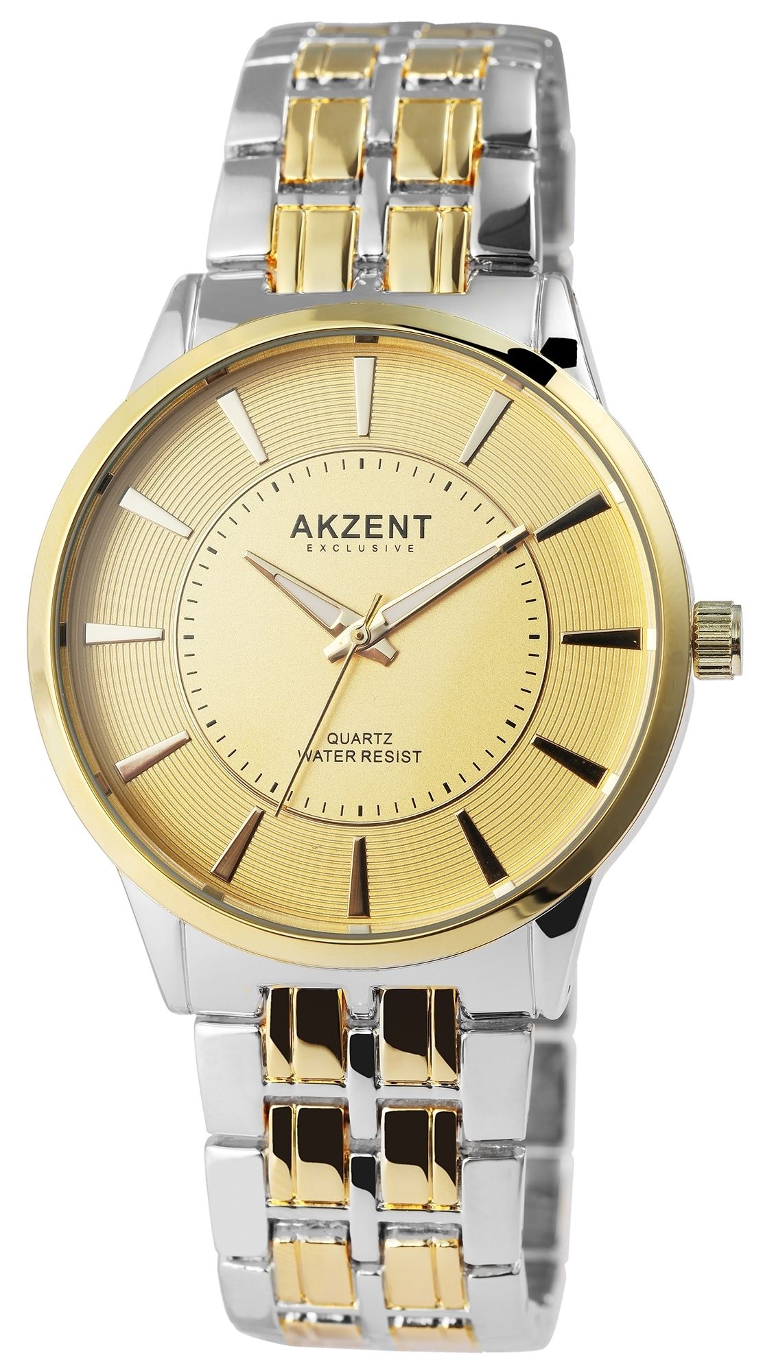 Akzent Exclusive Herrenarmbanduhr mit Metallband