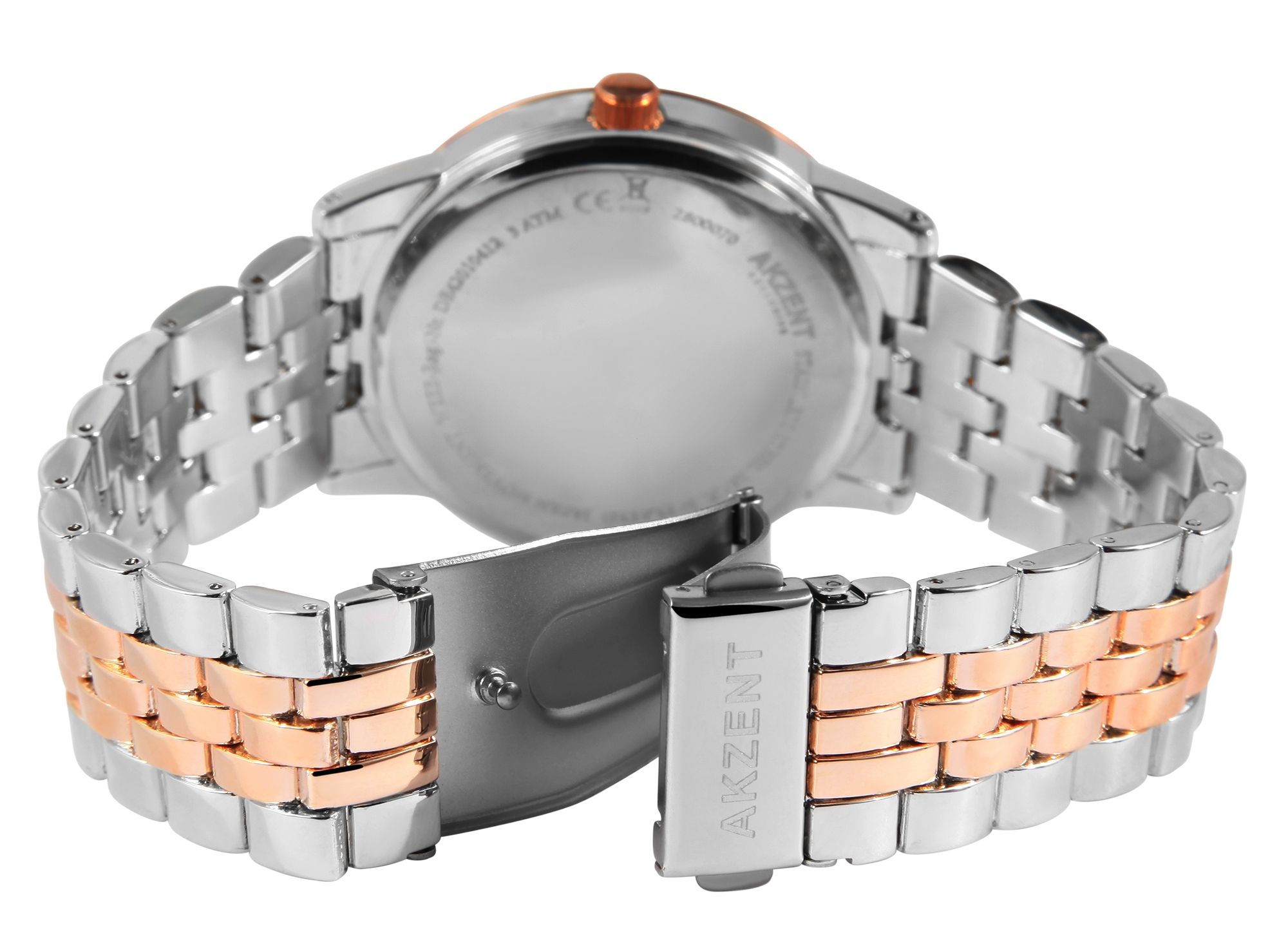 Akzent Exclusive Herrenarmbanduhr mit Metallband
