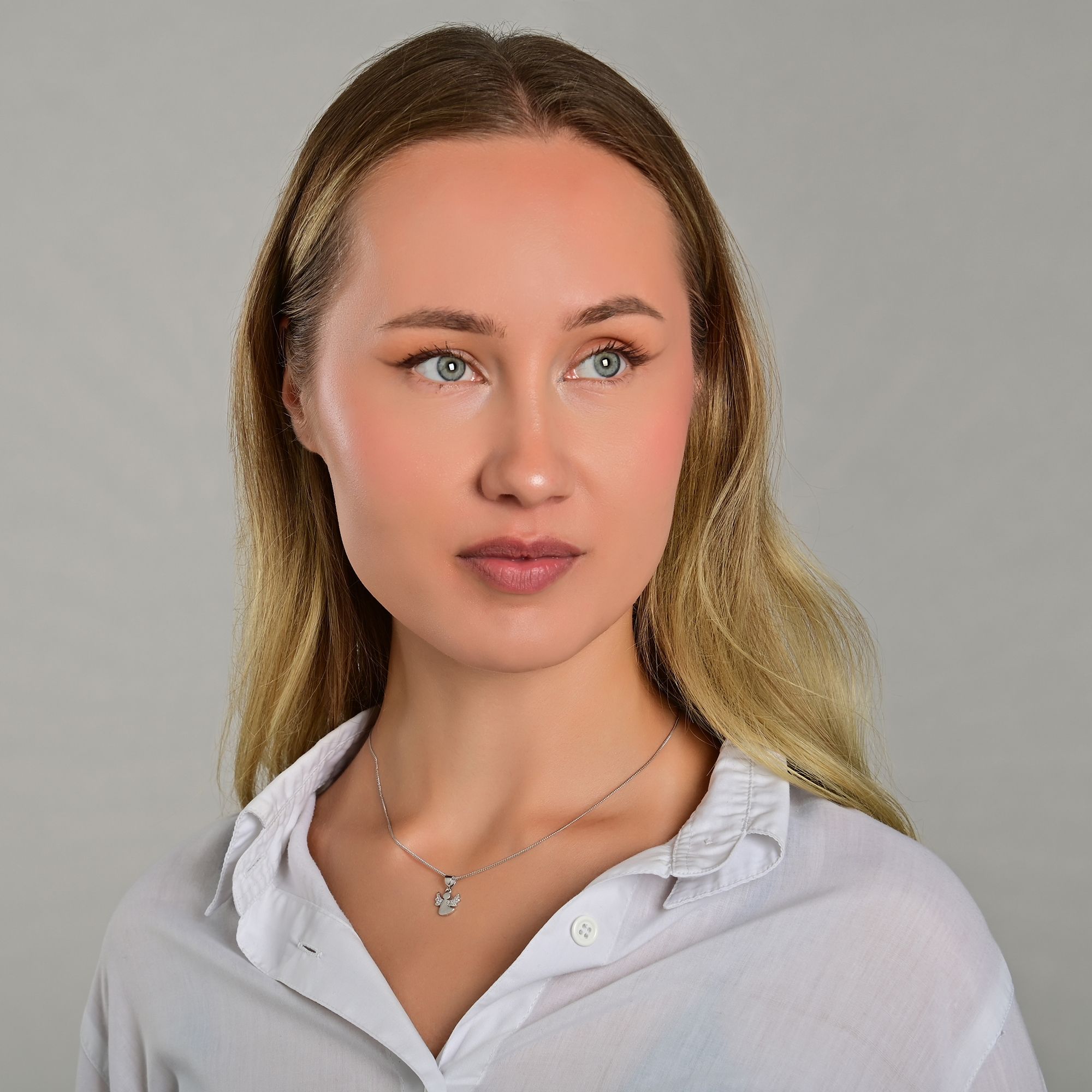 "Wolkentänzer Elisa" 925/- Echt Silber Kinder- Anhänger - Engel, Zirkon, rhodiniert