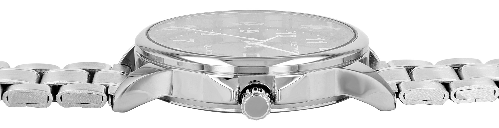 Just Watch "Paul" Herrenuhr Ø 39 mm, Edelstahlband, silberfarben/ schwarz