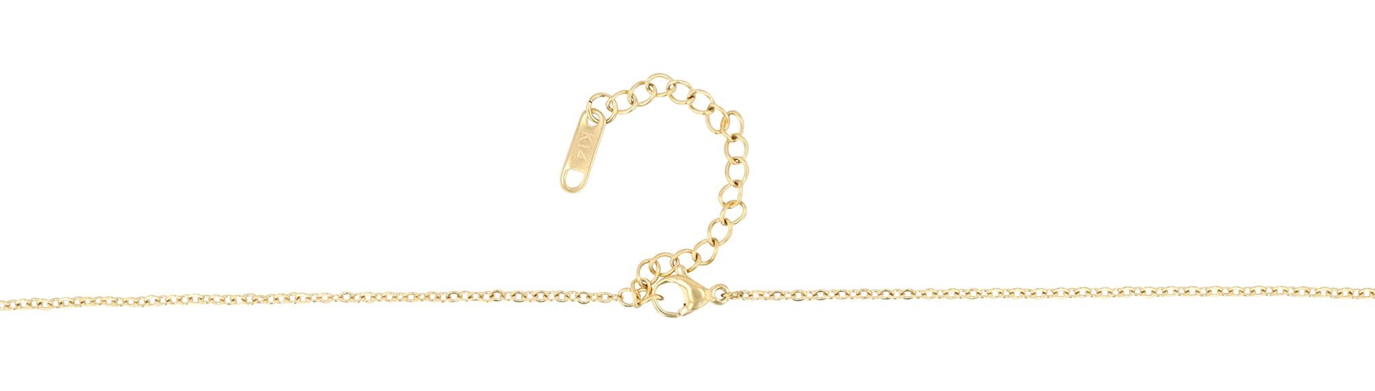 Akzent Infinity-Halskette "Idris" aus Edelstahl, 43+5 cm, goldfarben