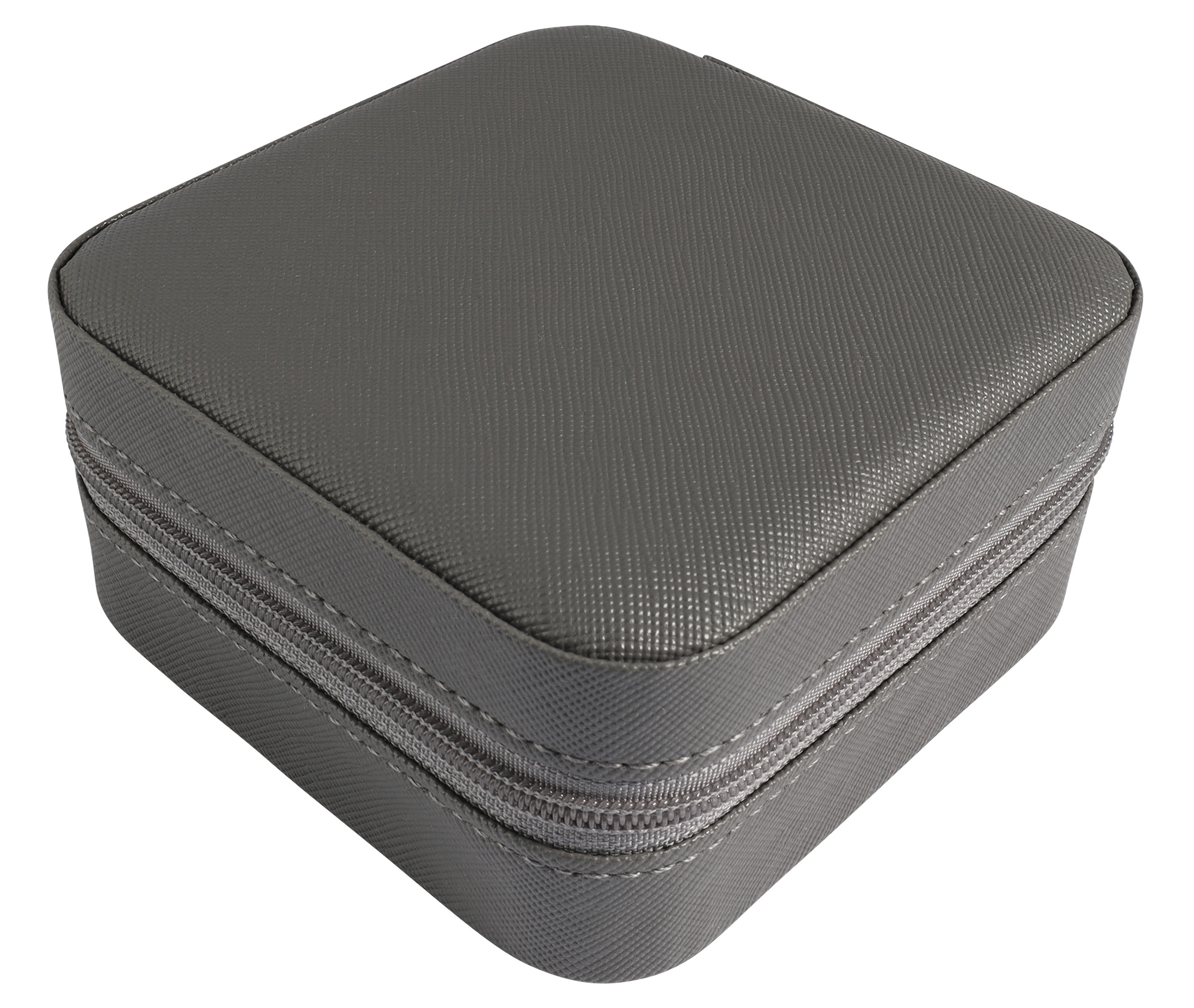 Aufbewahrungsbox für Schmuck/ Schmuck-Etui, 10 x 10 cm, grau