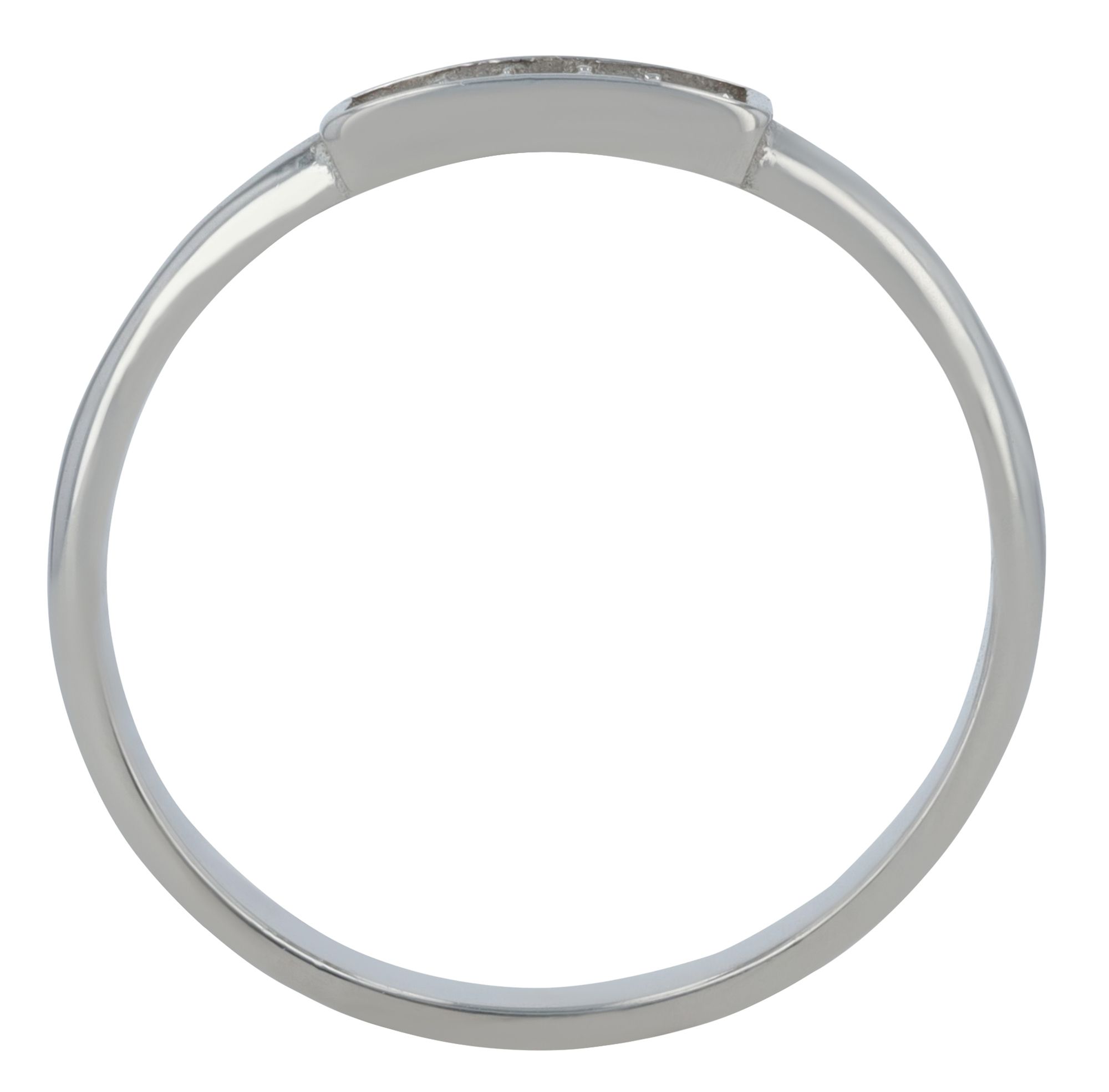 "Amica" 925/- Echt Silber Damenring, rhodiniert mit Zirkoniabesatz, Gr 52