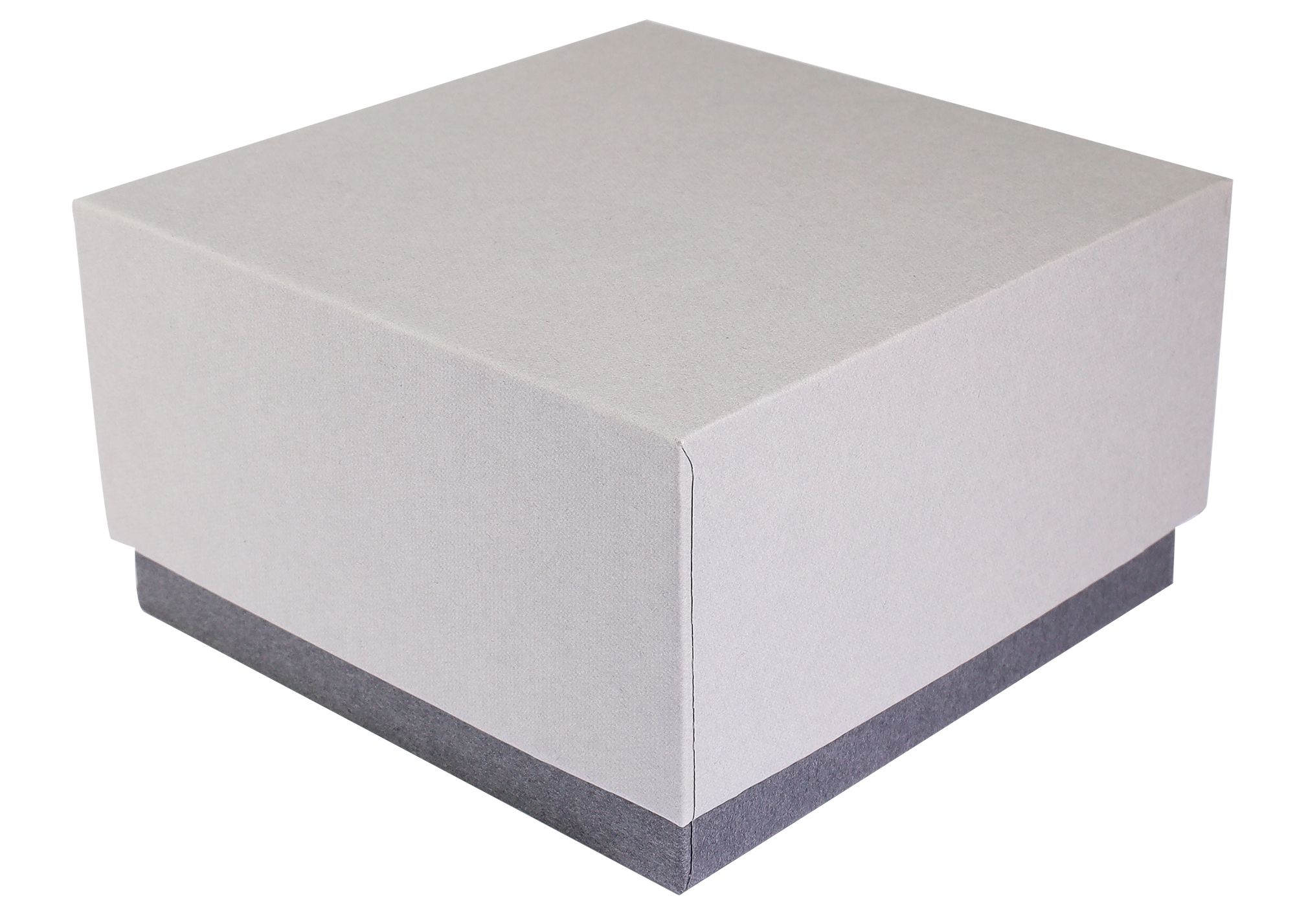 Schmuckboxen aus Pappe, VE 6, grau, 9 x 9 x 5 cm