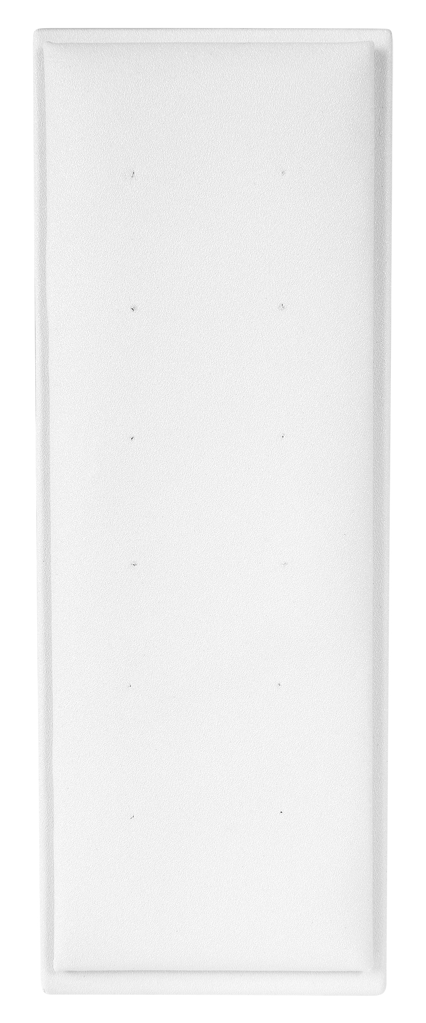 Aufsteller für 6 Paar Ohrstecker (Dekoserie Soft), PU-bezogen, 13,7 cm, weiß