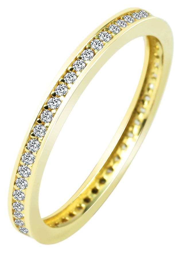 333/- Gold Ring "Fea" mit Zirkoniabesatz, Gelbgold, Gr. 52