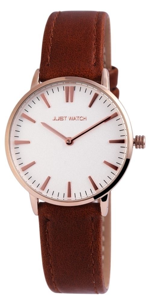 Just Watch Damenarmbanduhr mit Echtlederband