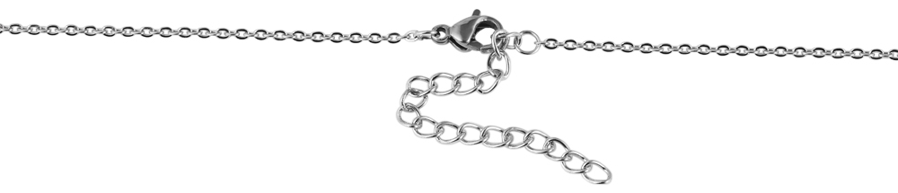 Akzent Edelstahl Damen Ankerkette, Länge: 45 cm / Stärke: 1 mm