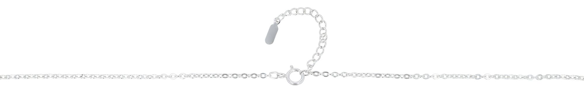 925/- Echt Silber Halskette mit Sternmotiven "Helena", 925/rhodiniert