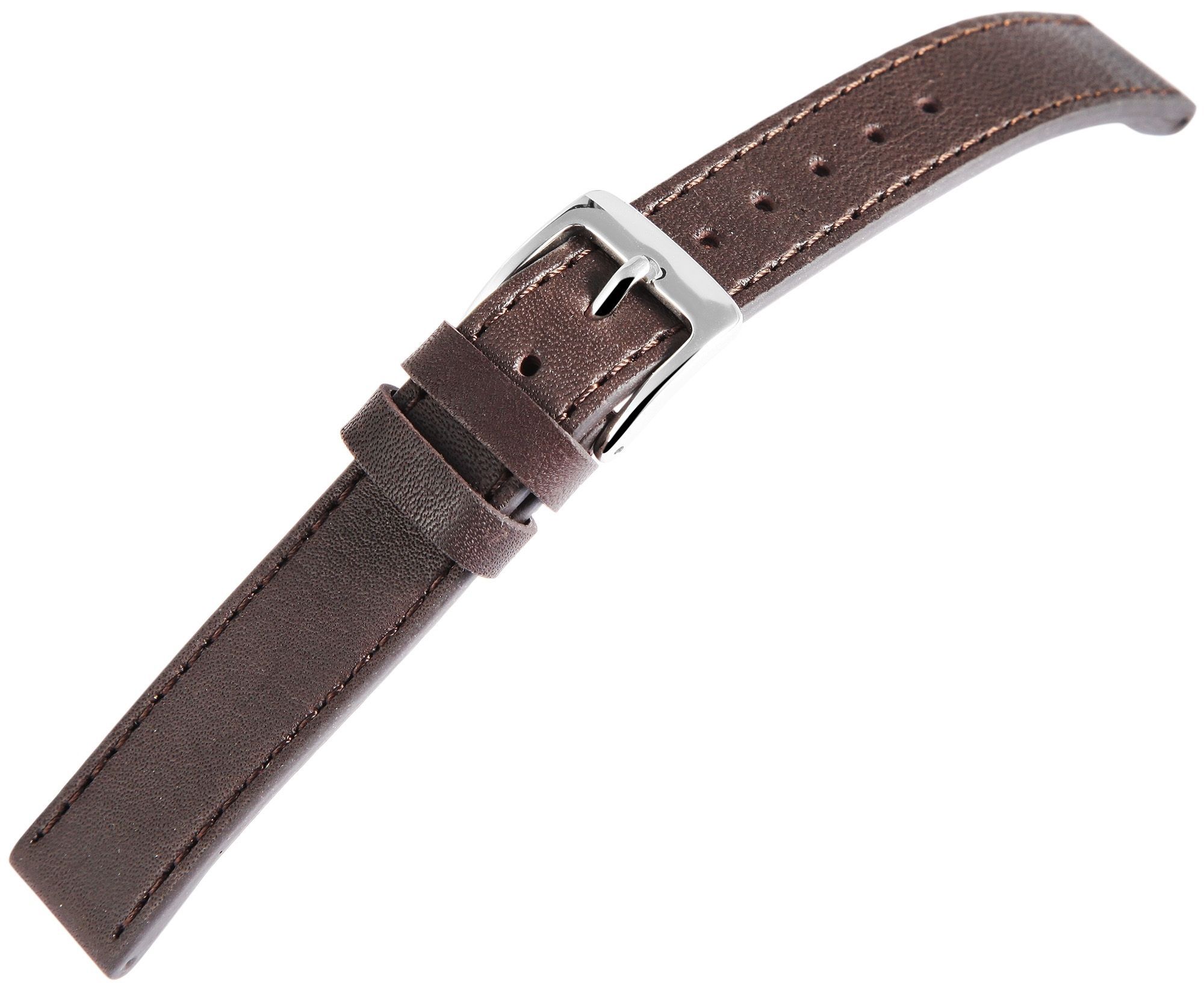 Echt Lederarmband, 16 mm, dunkelbraun
