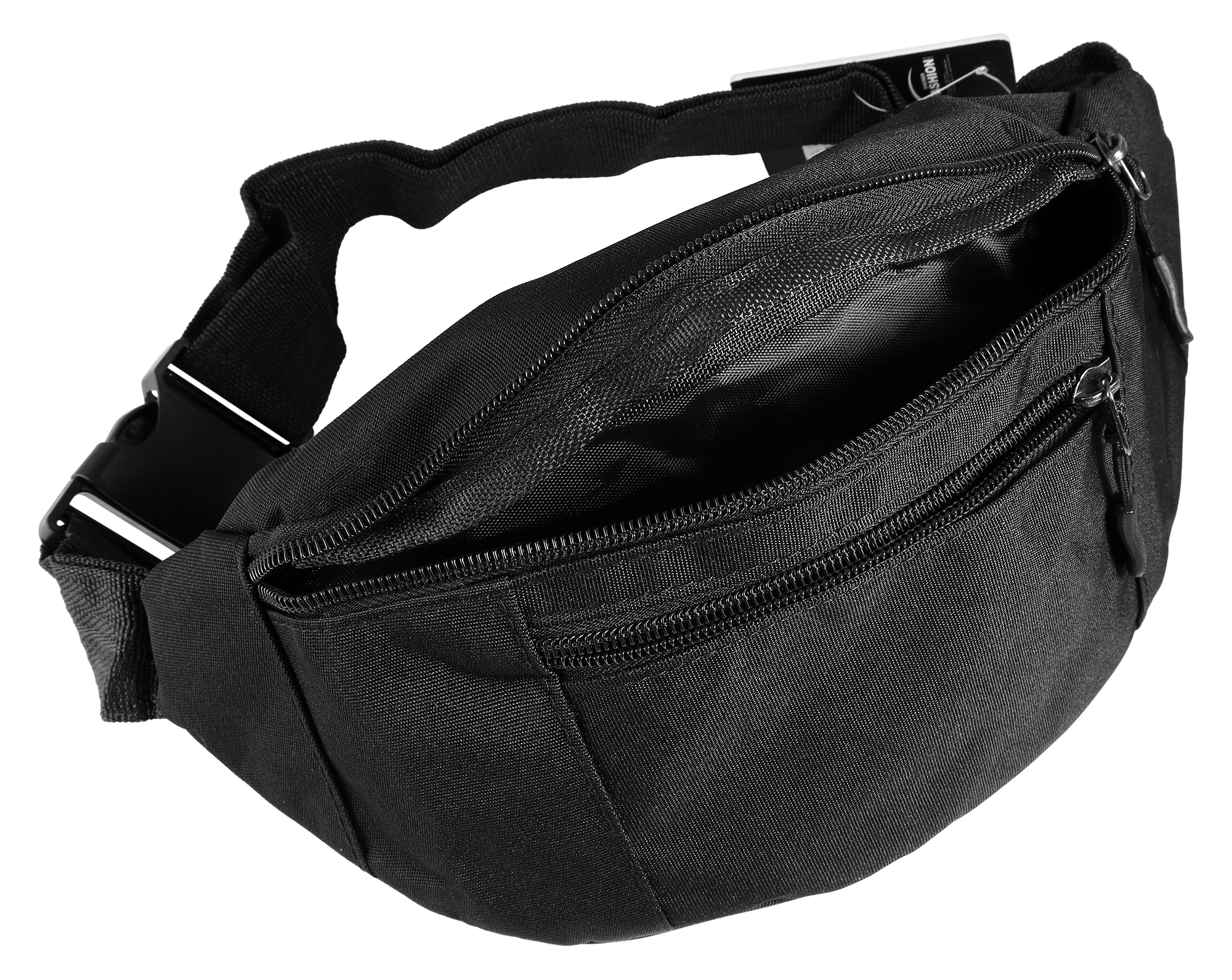 "Luma", Basic Hüfttasche aus Textil, schwarz