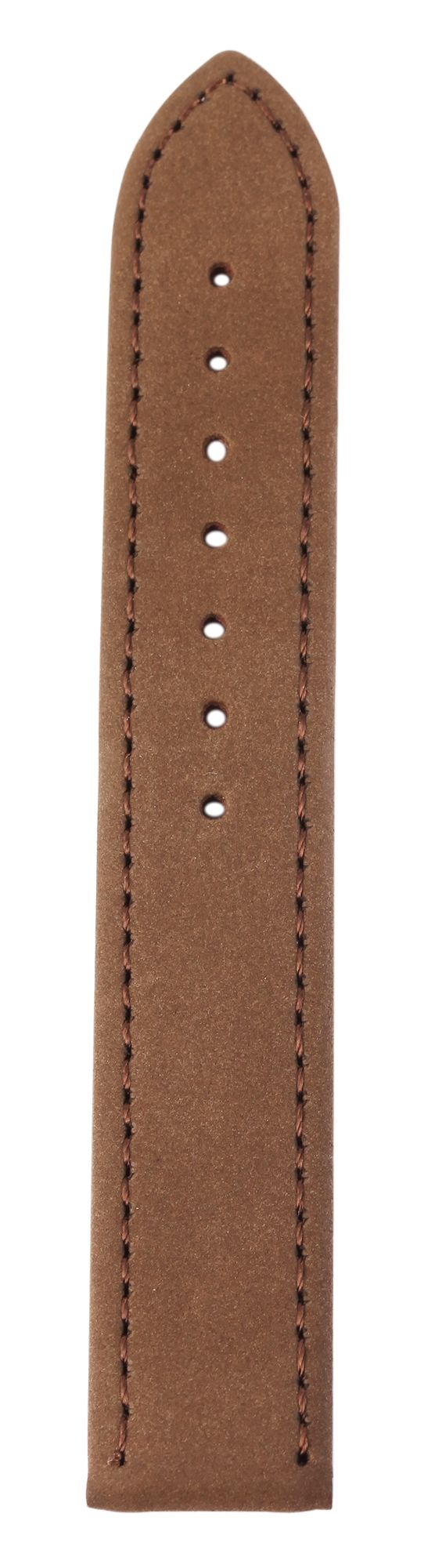 Echtleder Uhrenarmband, braun, flach, 18 mm