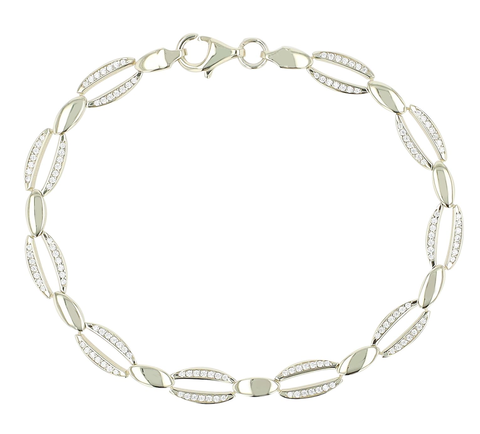 333/- Gold "Matti" Armband mit Zirkonia, 8 Karat, Gelbgold