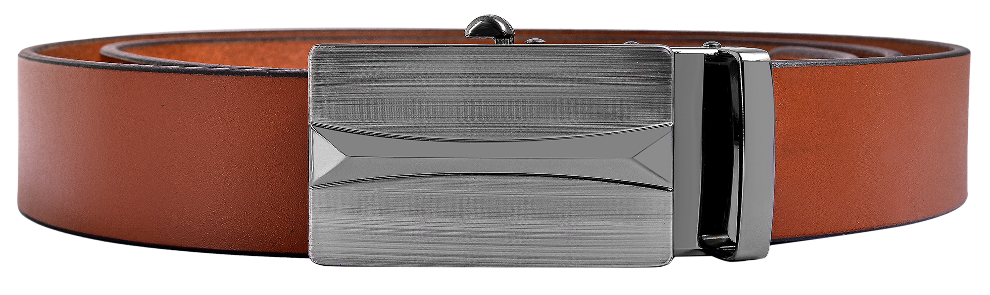 Leonardo Verrelli Echtleder Automatik-Gürtel, max. 100 cm/ 35 mm, braun (tan) - kürzbar