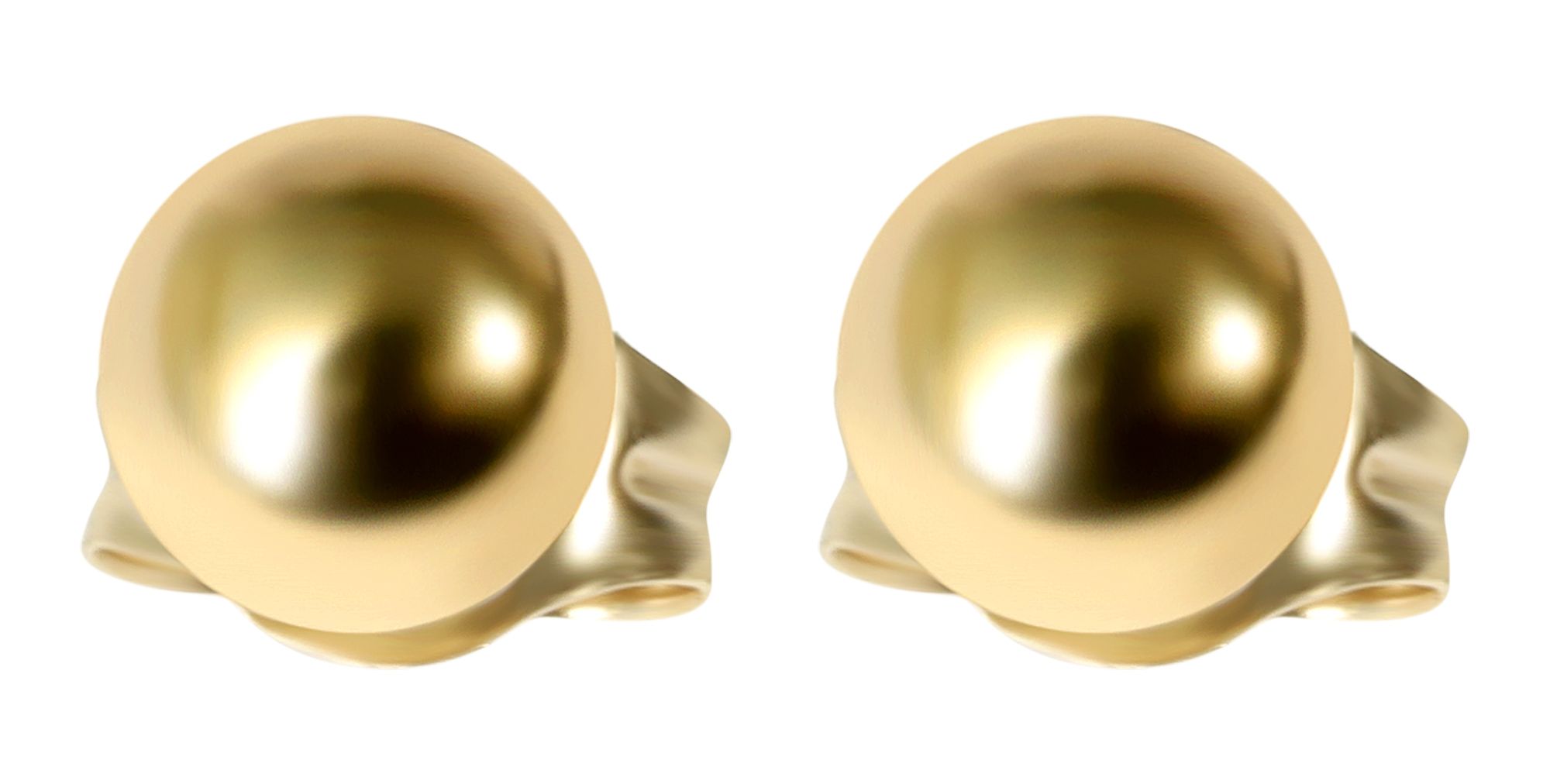 333/- Gold Ohrstecker, Ø 4 mm, Gelbgold, 8 Karat
