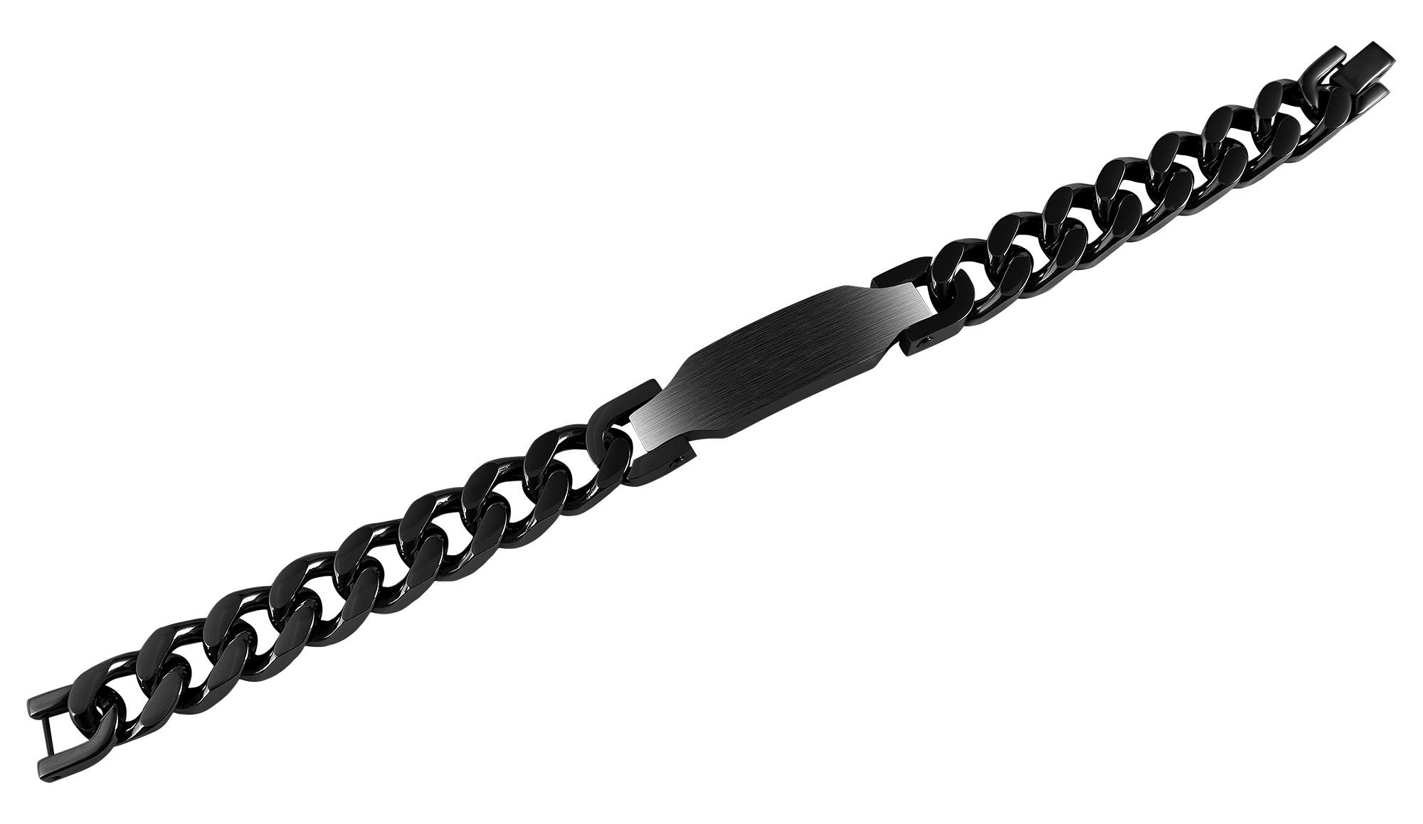 Edelstahl Armband mit Gravurplatte,