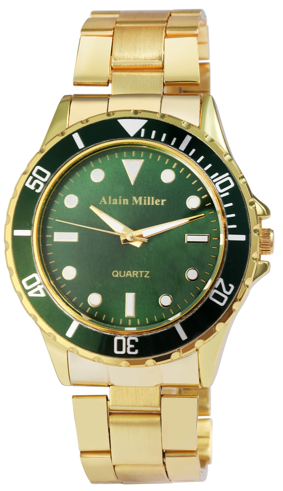 Alain Miller Herrenuhr mit Edelstahlarmband