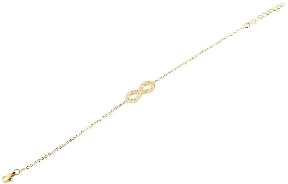 Akzent Armband aus Edelstahl, Infinity, Ionenplattiert, goldfarben