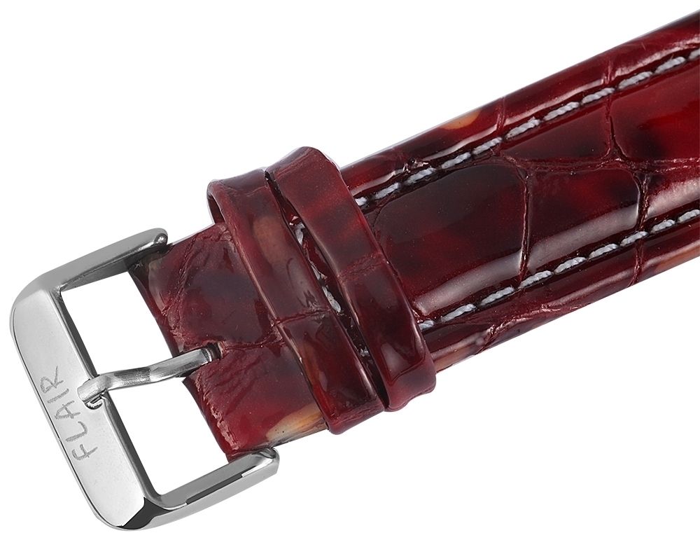 Flair Herrenuhr mit Echtlederarmband