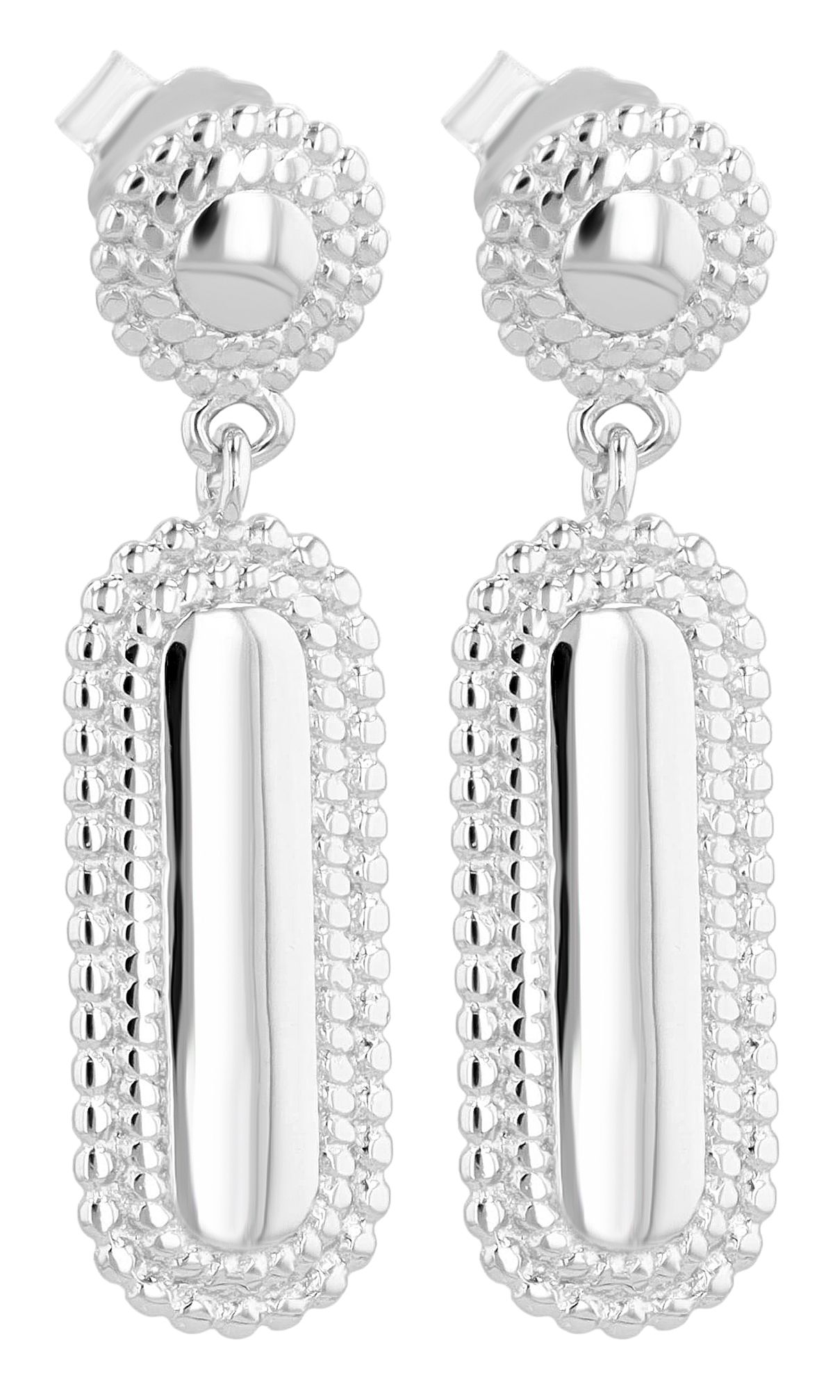 "Kiana" 925/- Echt Silber Ohrhänger, silberfarben rhodiniert