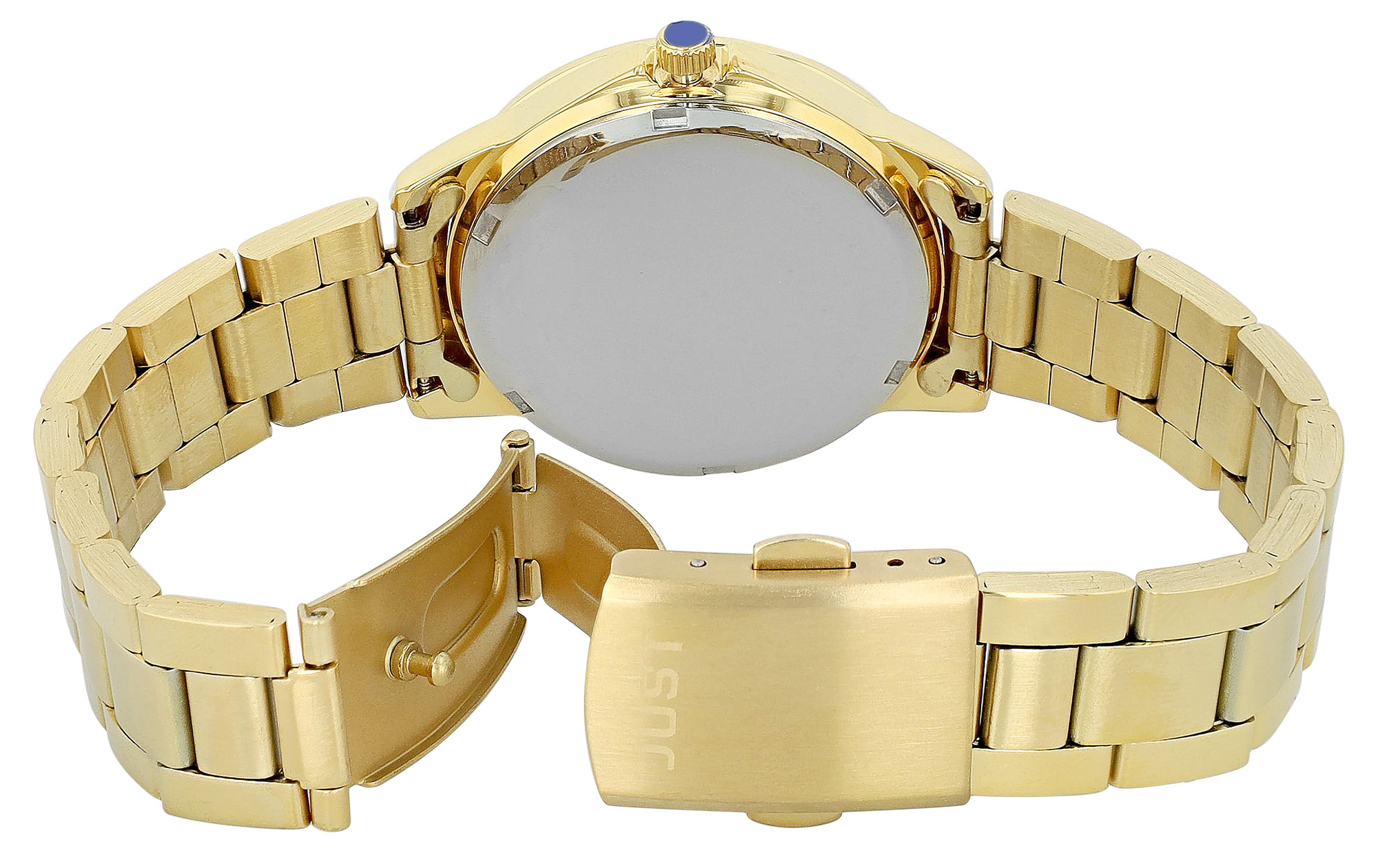 JUST Damenuhr "Amely" mit Edelstahlarmband, Ø 34 mm, 10ATM, goldfarben/ silberfarben
