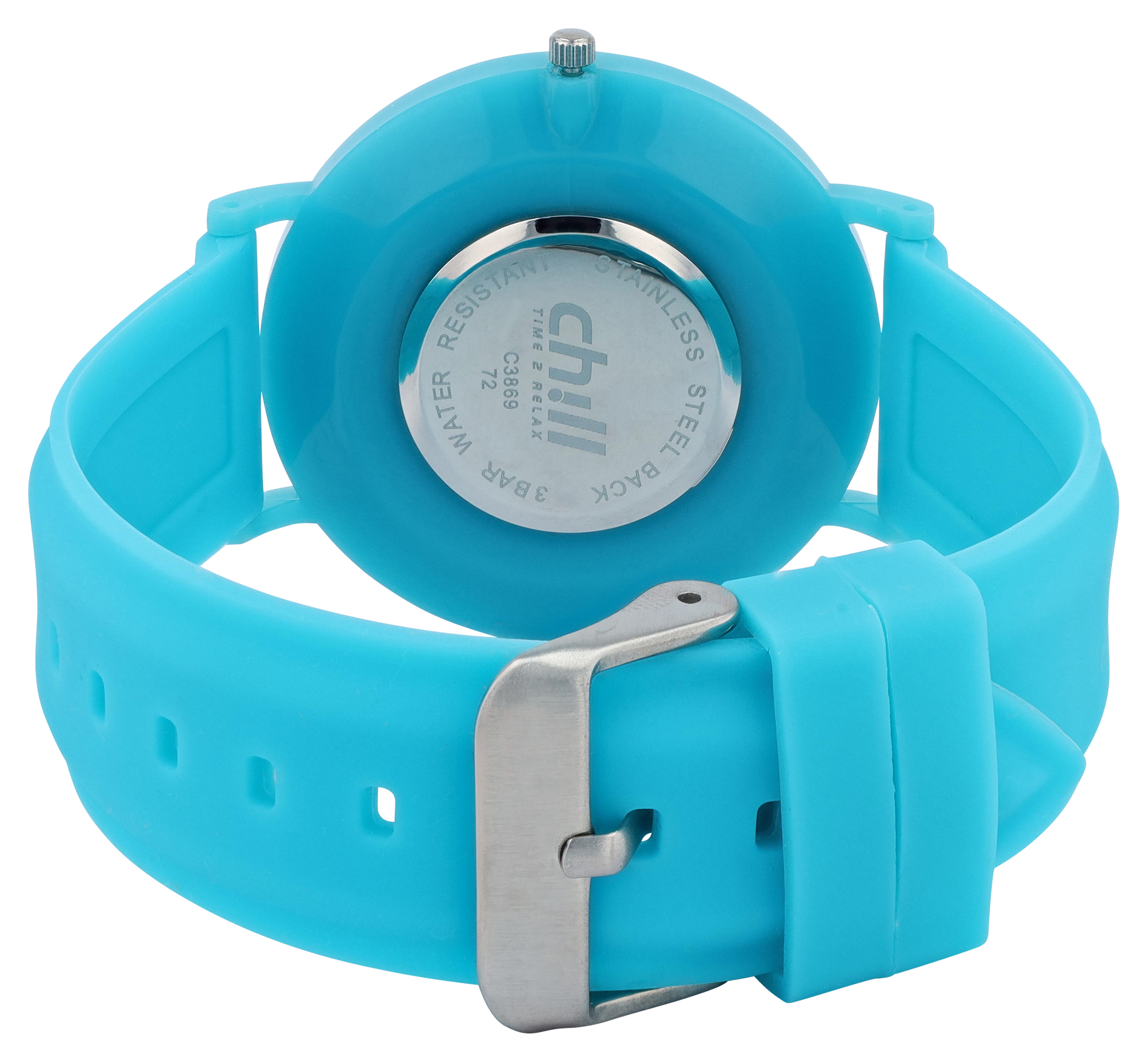 Chill, Damenuhr, Silikonarmband, Ø 41 mm, blau