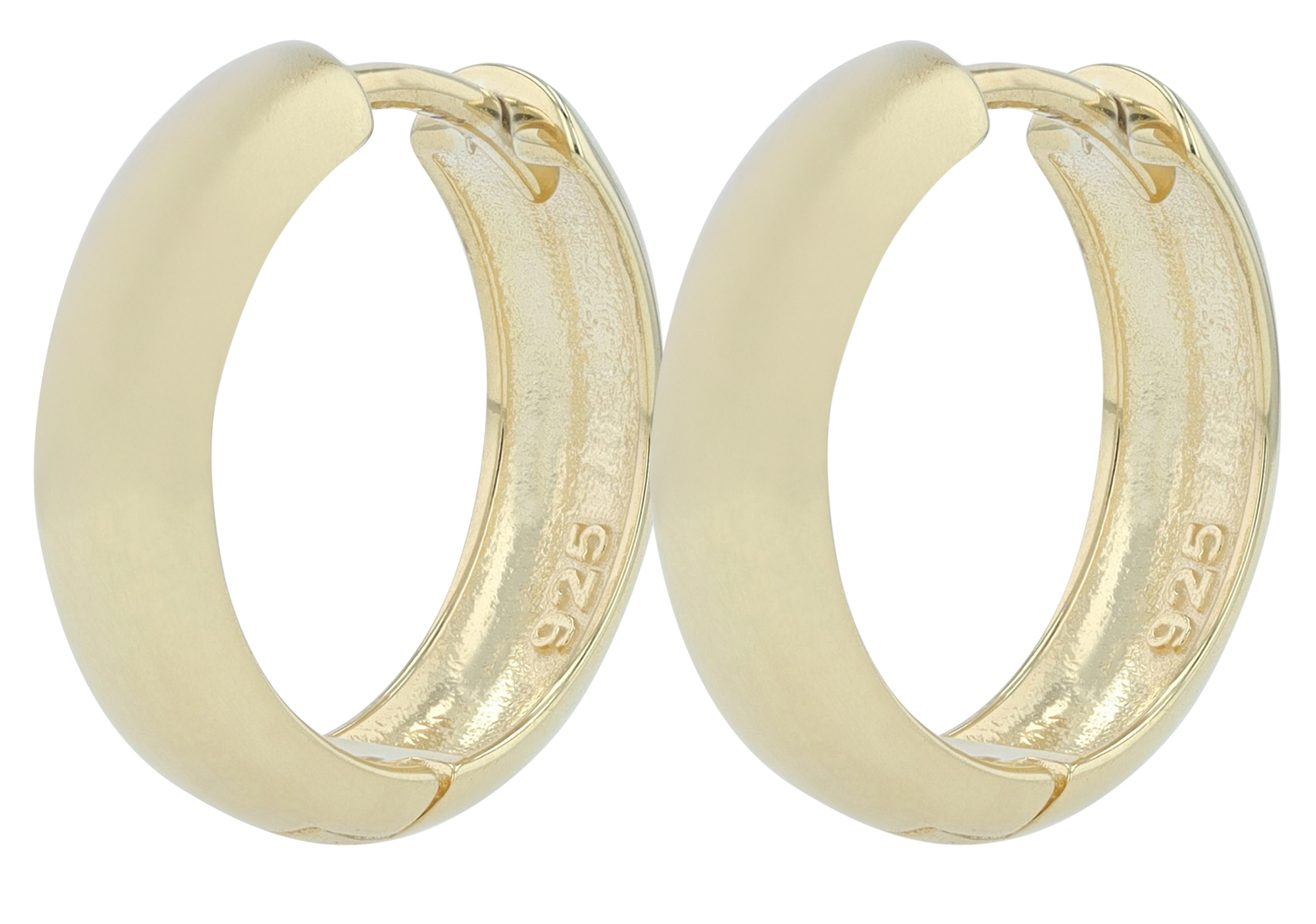 "Kimani" 925/- Echt Silber Creolen/ Hoop, vergoldet