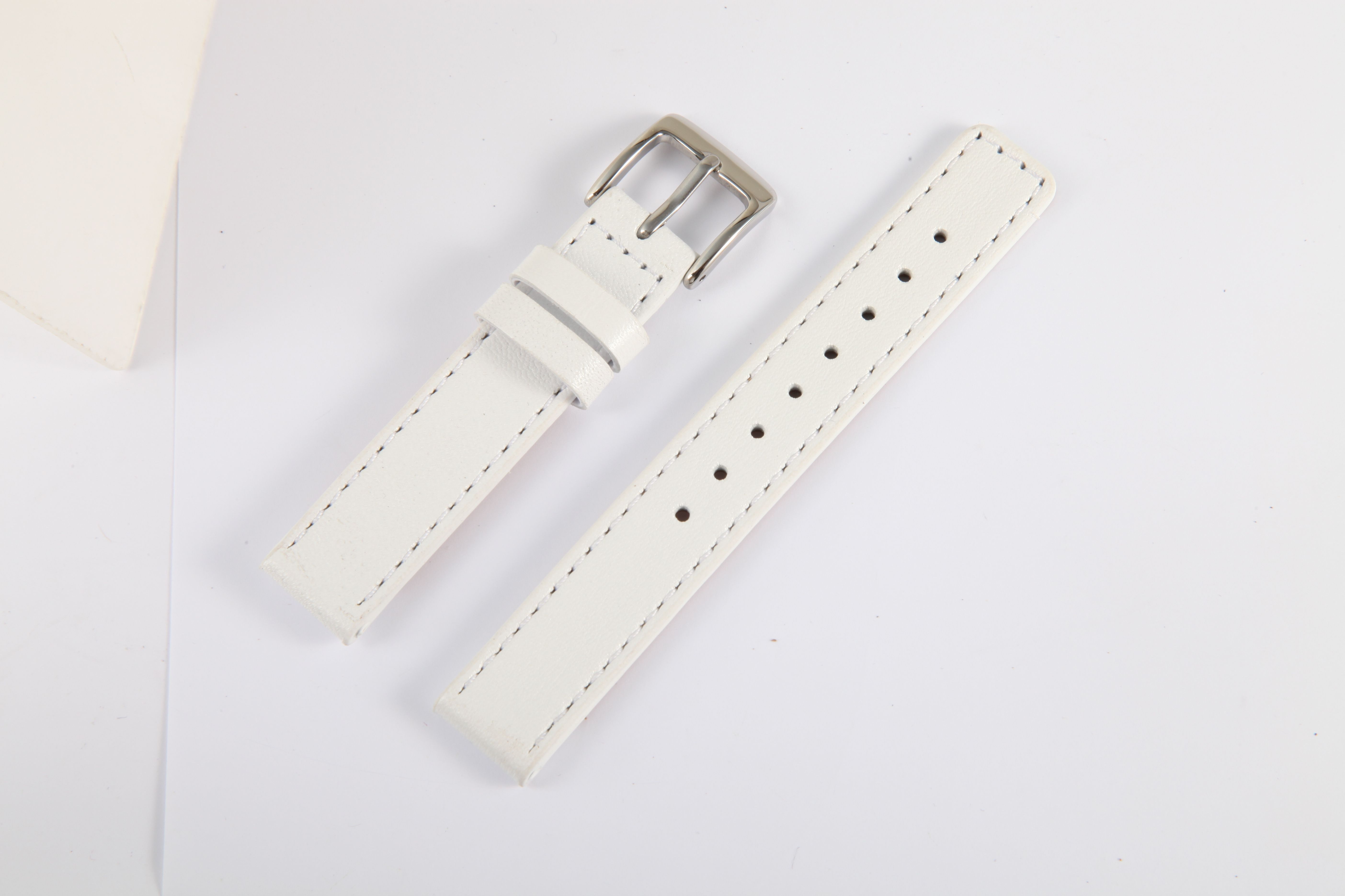 Echt Lederarmband, 16 mm, weiß