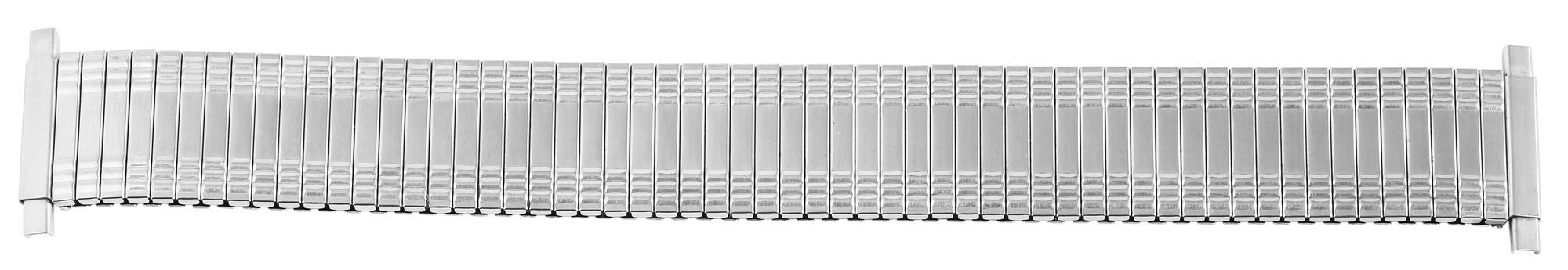 Edelstahl-Zugarmband, silberfarben, flexibler Anstoß, 10 mm - 14 mm