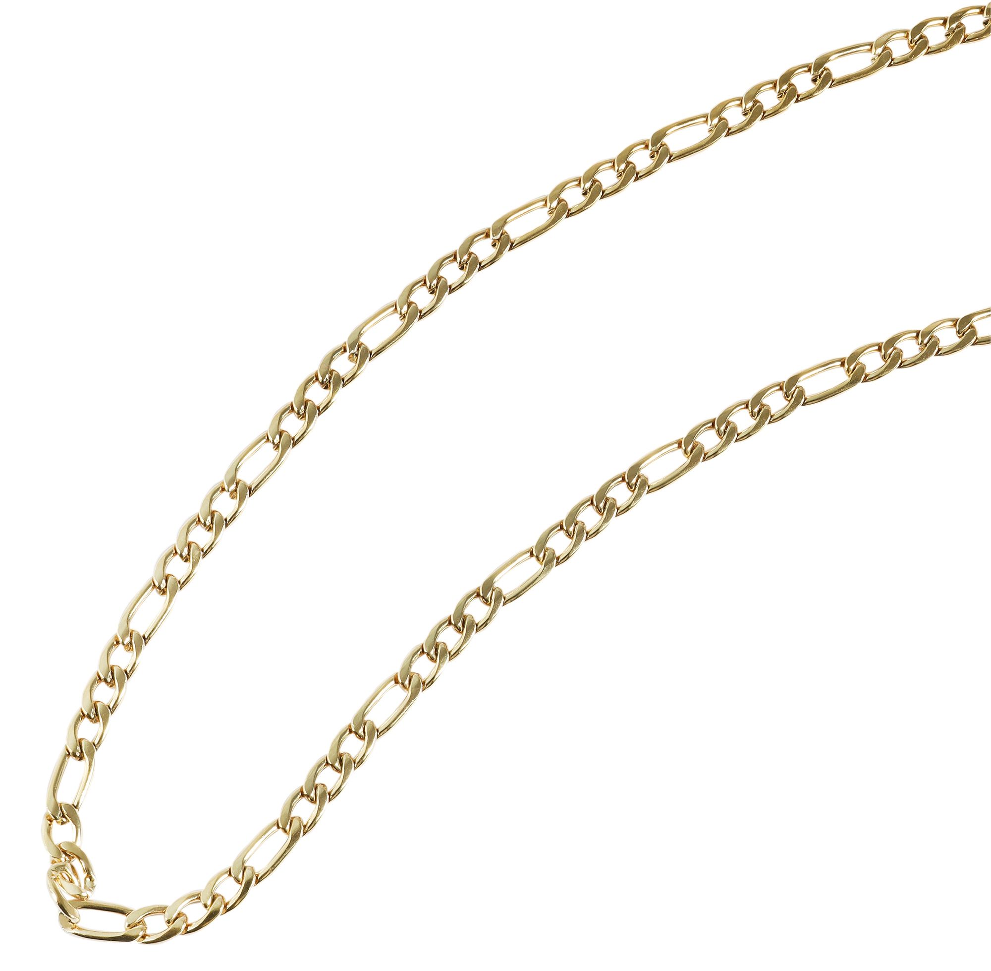 "Malva" Edelstahl Figarokette, goldfarben, 55cm/ 4 mm