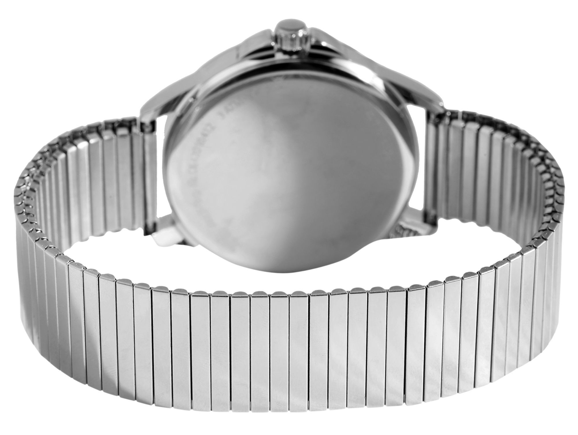 JUST WATCH "Ronny" Herrenuhr Ø 39 mm, Edelstahl Zugaband, silberfarben/schwarz