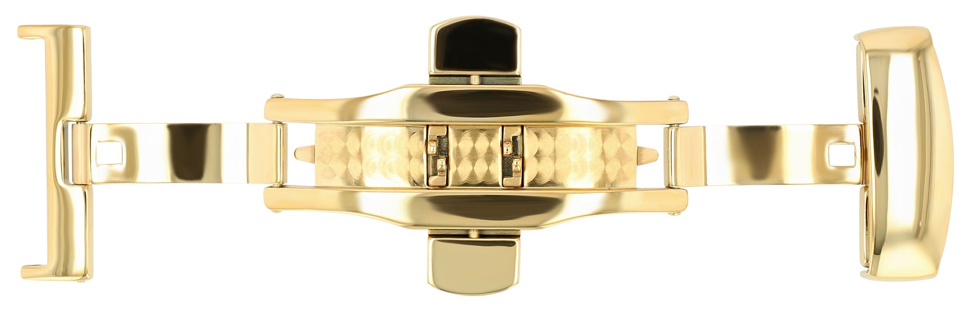 Butterflyschließe, Edelstahl, Schließenanstoß: 22 mm, goldfarben