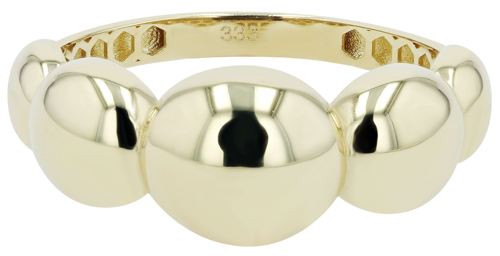 333/- Gold Ring "Nala", 8 Karat, Goldfarbig, Gr. 54