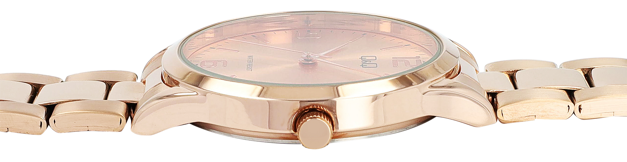 Q&Q Unisexuhr mit Metallband, Ø 40 mm