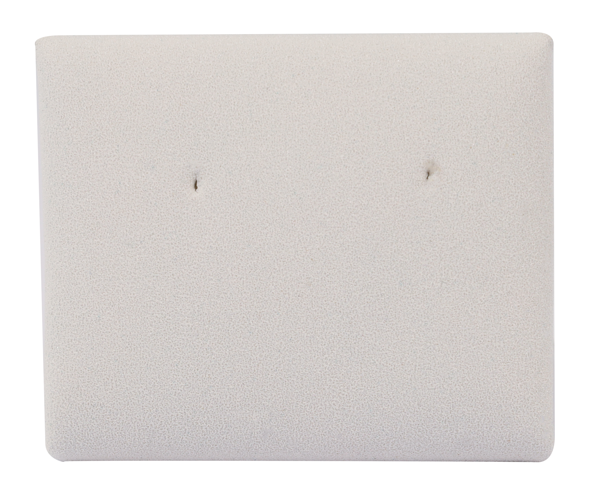 kleiner Aufsteller für Ohrstecker (Dekoserie Soft), PU-bezogen, 2,5 cm, weiß