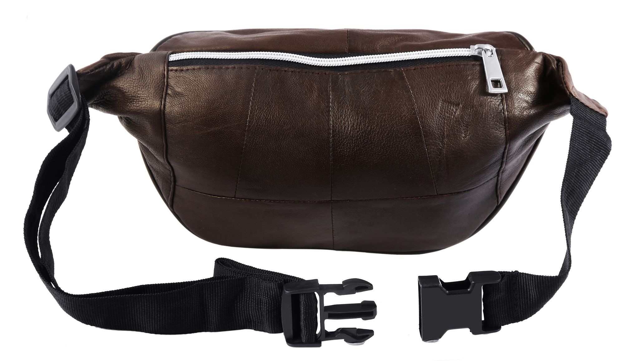 Steinmeister Hüfttasche/ Bauchtasche aus Echtleder, braun