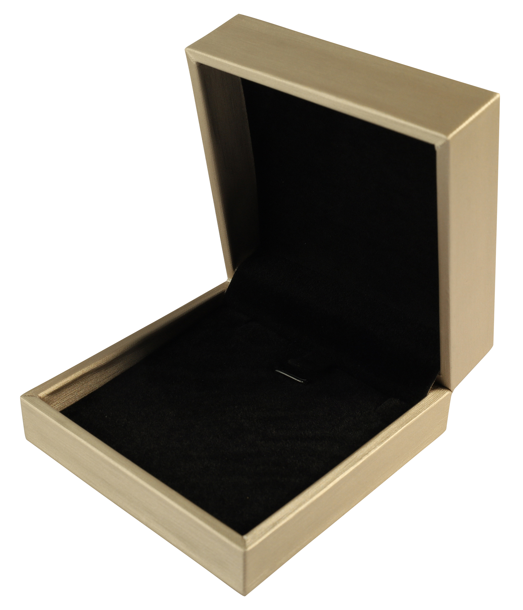 Schmuckbox (Kette) 9 x 9 cm, Kunststoff, champagnerfarben, VE10
