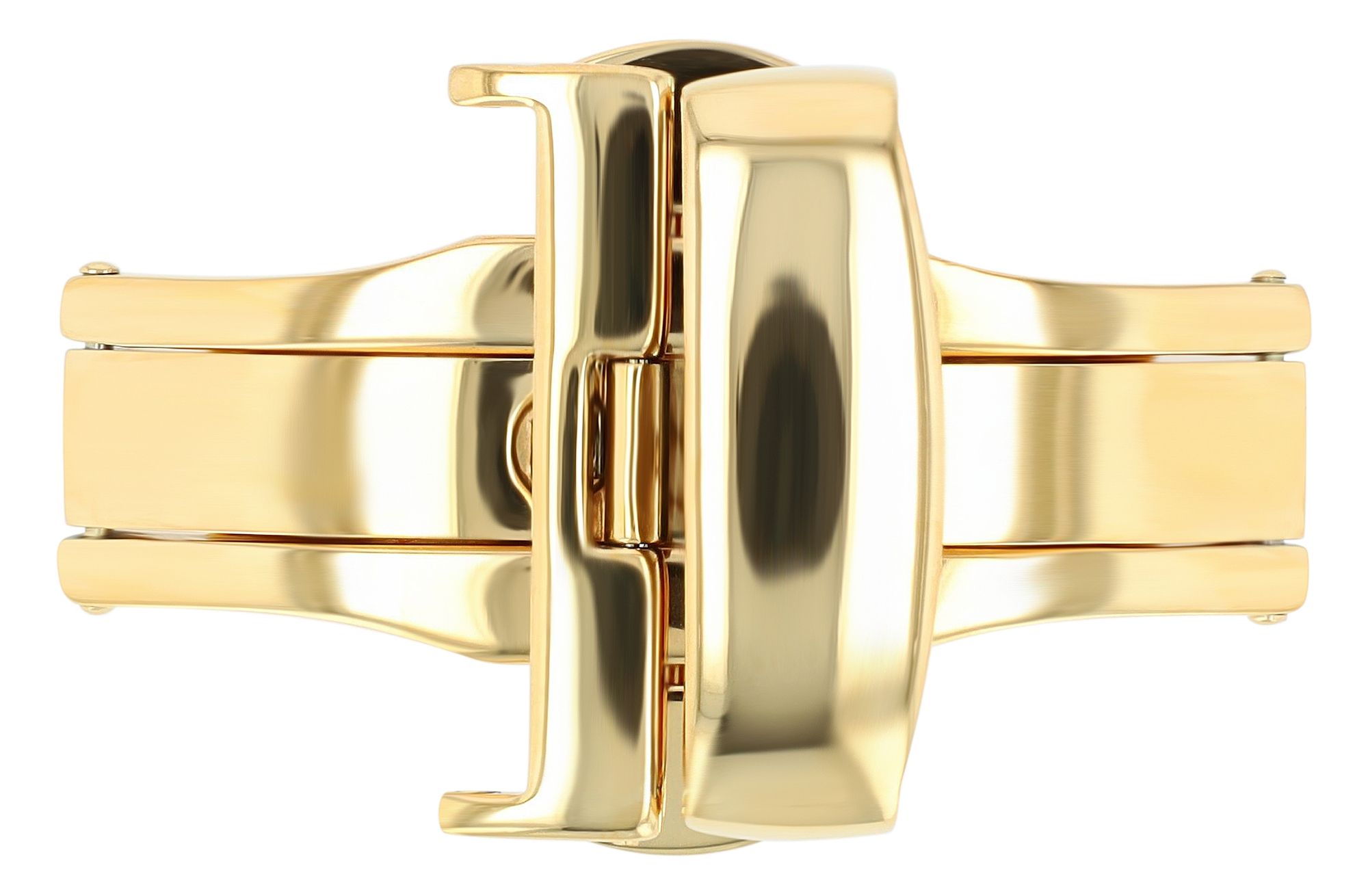 Butterflyschließe, Edelstahl, Schließenanstoß: 22 mm, goldfarben