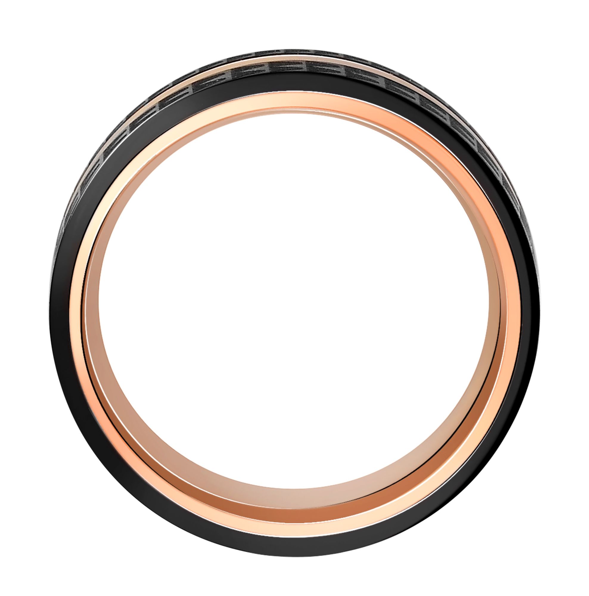 "Zdravko & Zdravka" Akzent Herren-Partnerring, Edelstahl, Ionenplattiert, bicolor, Gr. 62