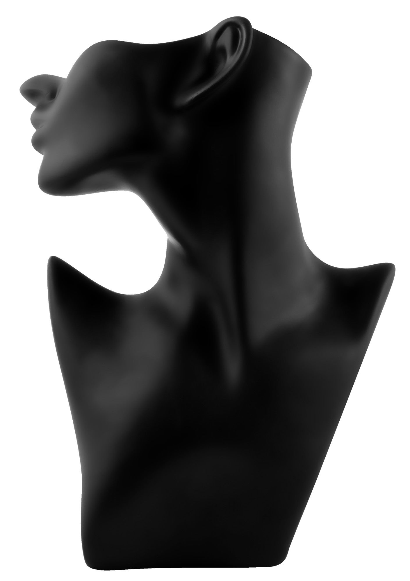 Büste, Kunststoff, schwarz, 28 cm x 19 cm x 10,5 cm