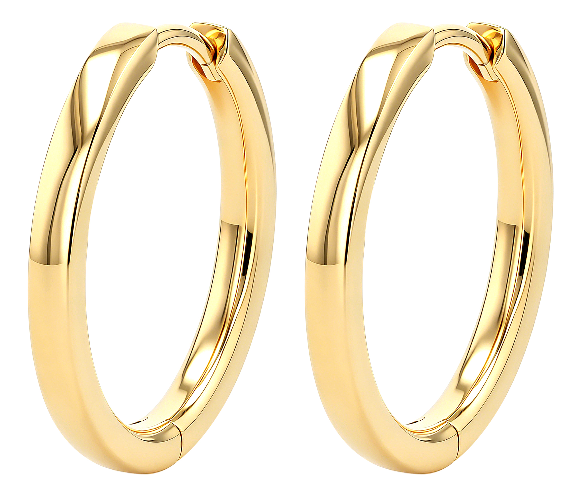 Sif Jakobs Jewellery 925/- Echt Silber Creolen "Ellera Pianura Grande" Ø 15mm, vergoldet