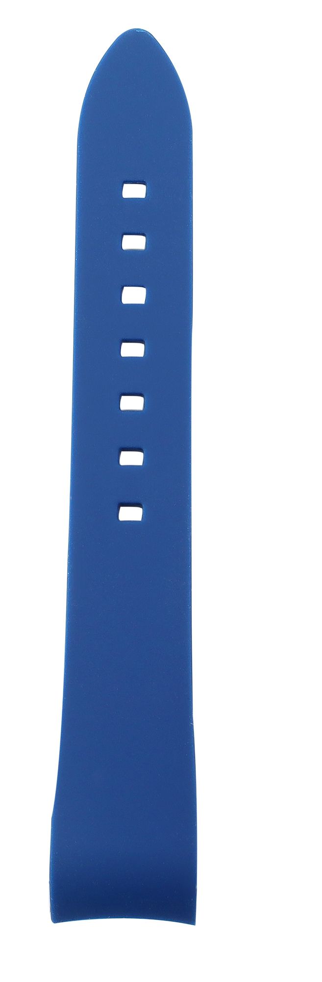 Silikon Uhrenarmband, Dornschließe, blau, 19 mm