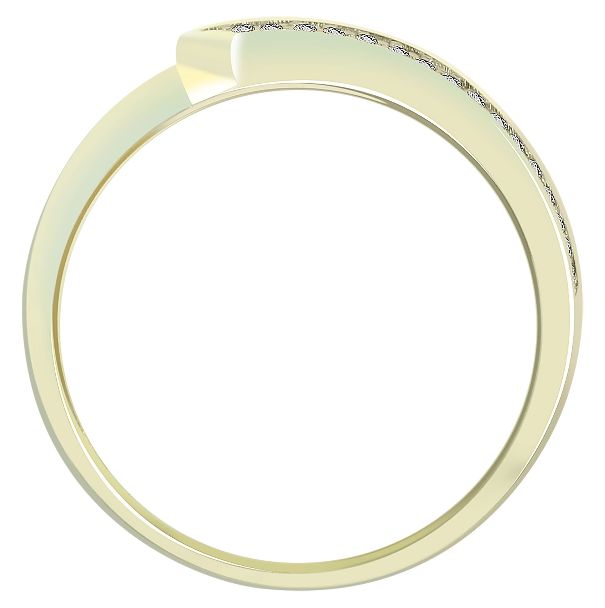 333/- Gold Ring "Clea" mit Zirkoniabesatz, Gelbgold, 8 Karat, Gr. 56