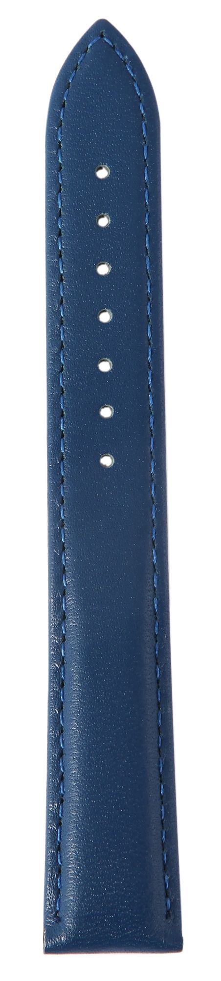 Echtleder-Uhrenarmband, dunkelblau, 16 mm