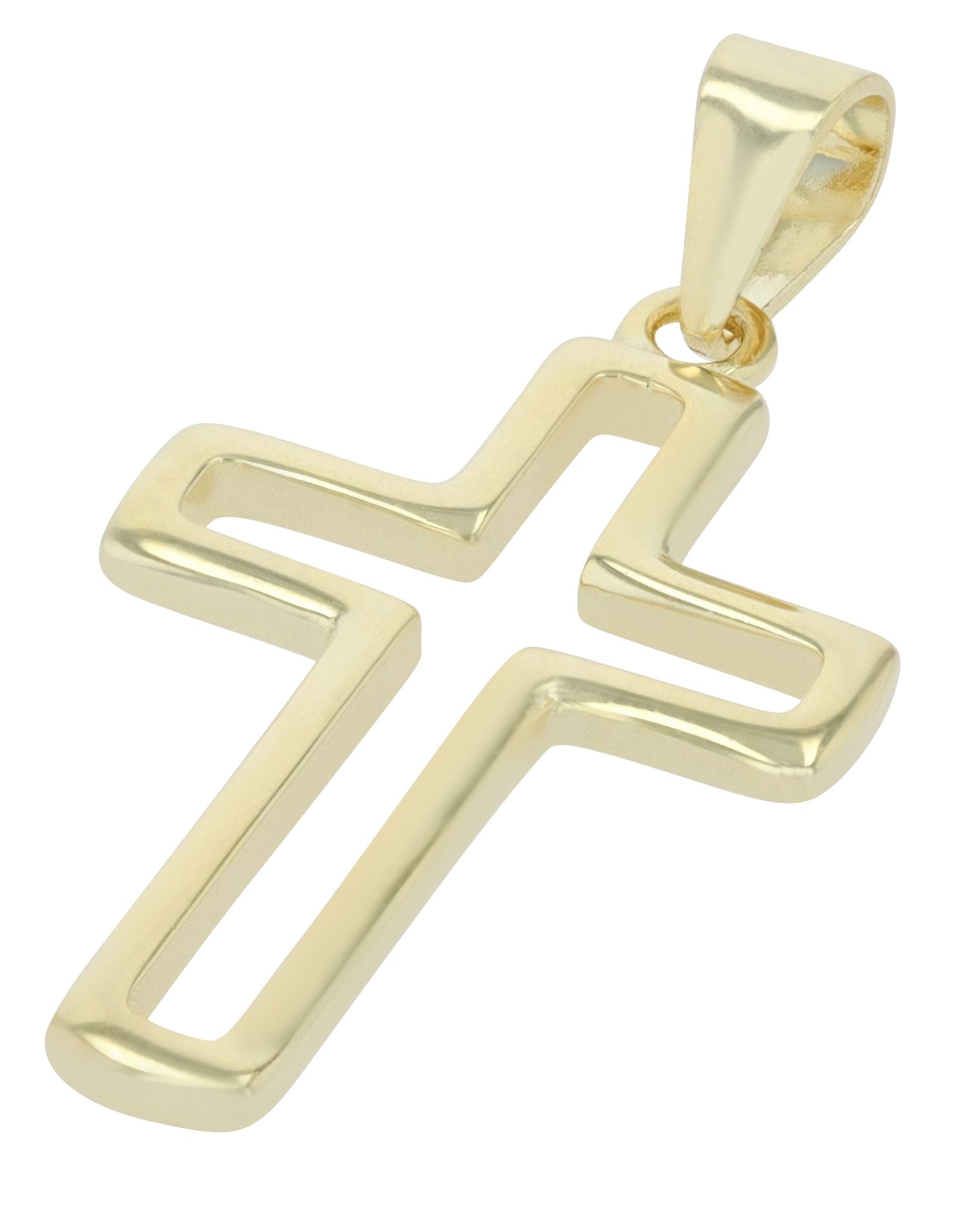 925er Sterlingsilber Kreuzanhänger "Umi", vergoldet