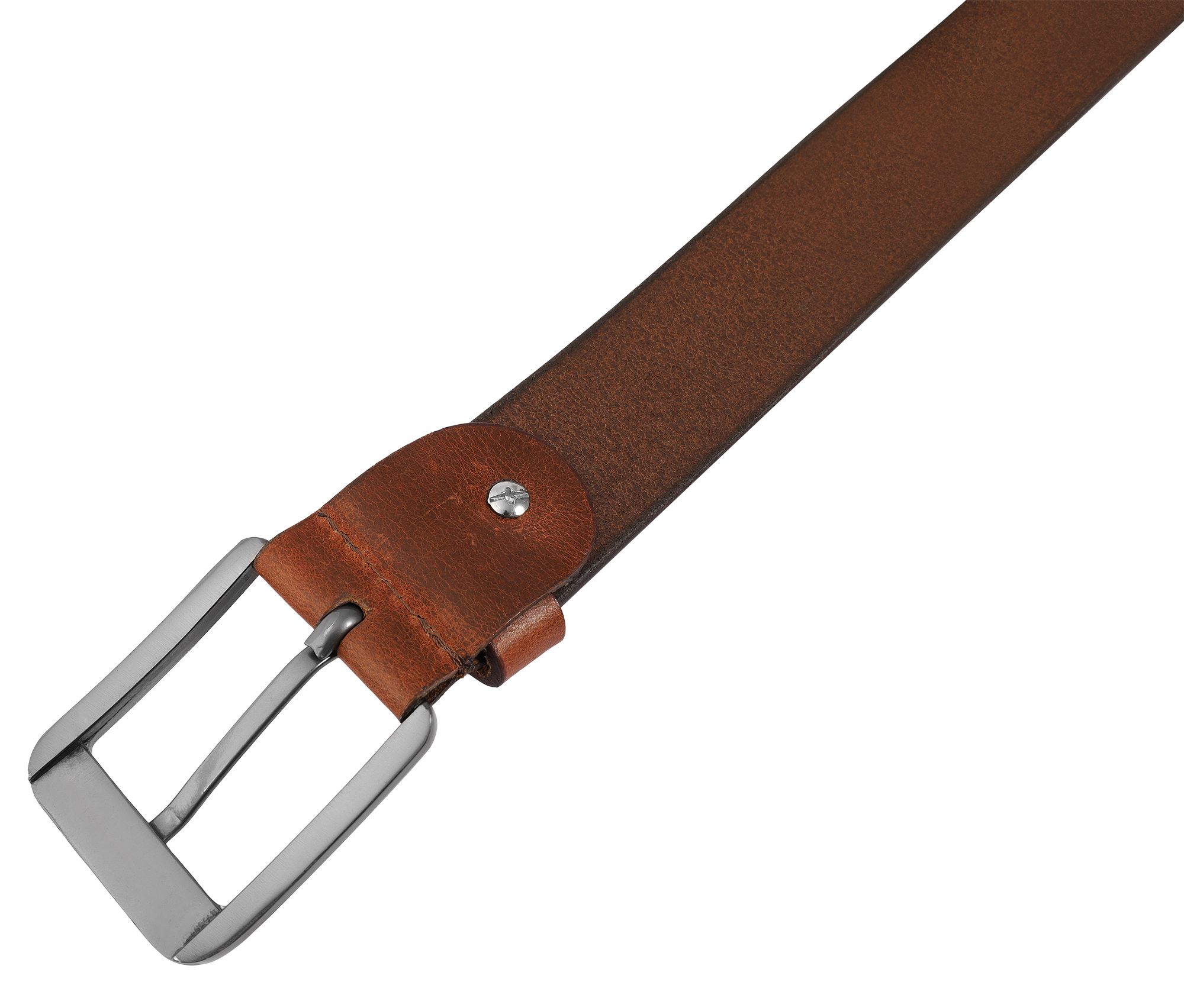 Leonardo Verrelli Echt Leder Gürtel, kürzbar, braun, 100 cm
